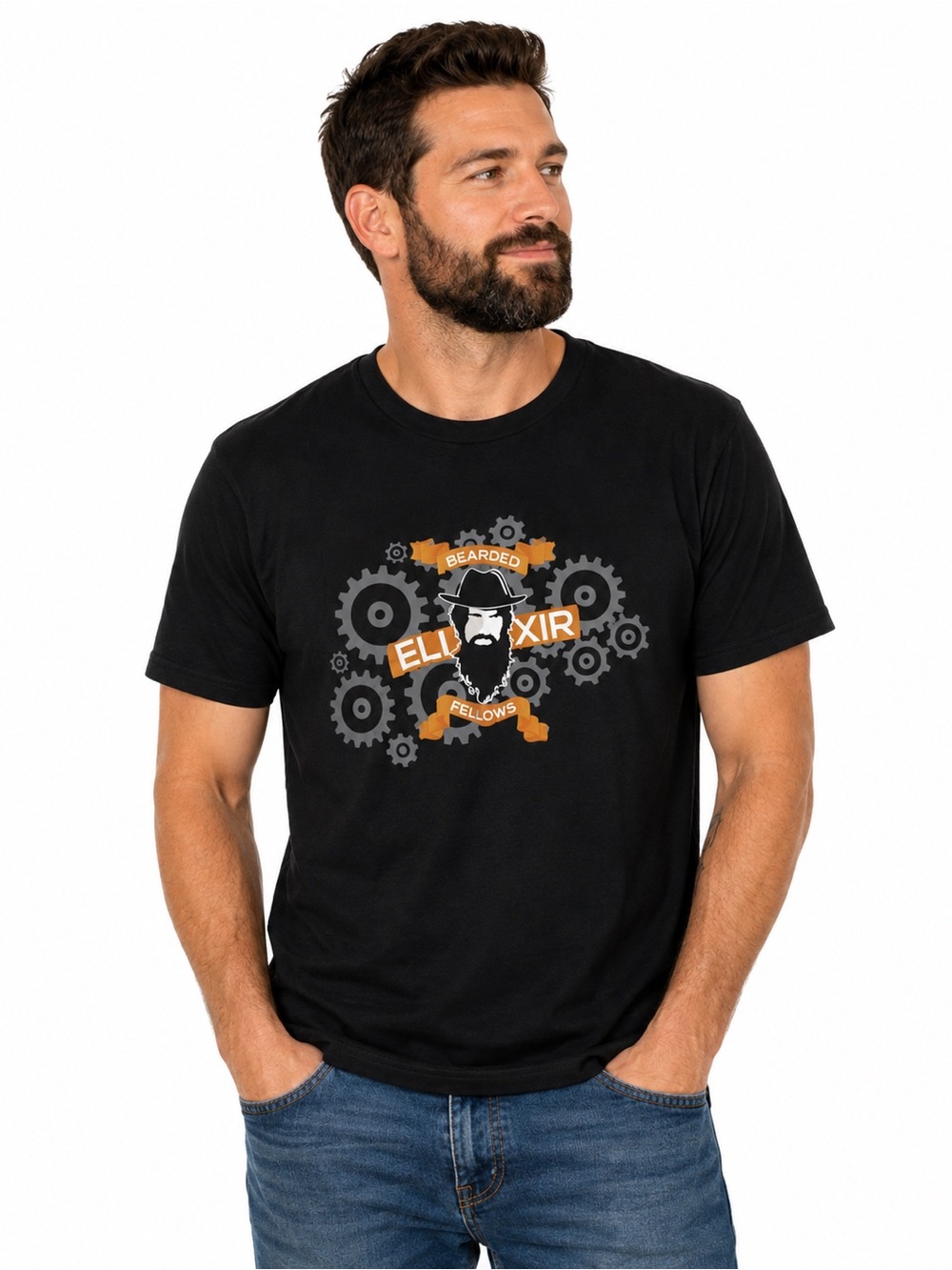 Mens Bearded Elixir Fellows tee shirt